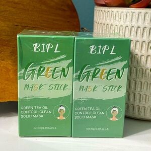 (2) New Green Tea Mask Facial Sticks Acne Blackhead Removal